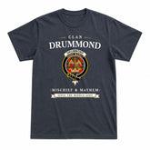 Drummond of Perth Tartan Crest Mischief and Mayhem T-shirt