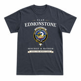 Edmonstone Tartan Crest Mischief and Mayhem T-shirt