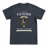 Fletcher of Dunans Tartan Crest Mischief and Mayhem T-shirt