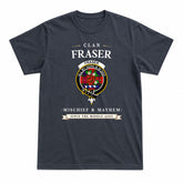 Fraser Tartan Crest Mischief and Mayhem T-shirt