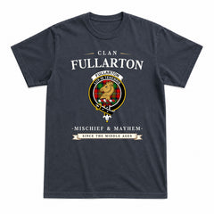Fullarton Tartan Crest Mischief and Mayhem T-shirt