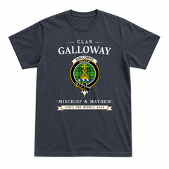 Galloway District Tartan Crest Mischief and Mayhem T-shirt
