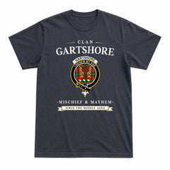 Gartshore Tartan Crest Mischief and Mayhem T-shirt