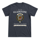Gladstone Tartan Crest Mischief and Mayhem T-shirt