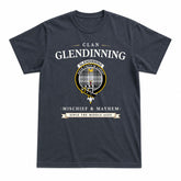 Glendinning Tartan Crest Mischief and Mayhem T-shirt