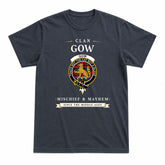 Gow (or McGouan) Tartan Crest Mischief and Mayhem T-shirt