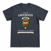Grierson Tartan Crest Mischief and Mayhem T-shirt