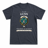 Gunn Ancient Tartan Crest Mischief and Mayhem T-shirt