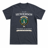 Henderson Ancient Tartan Crest Mischief and Mayhem T-shirt