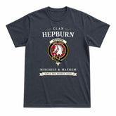 Hepburn Tartan Crest Mischief and Mayhem T-shirt