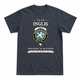 Inglis Ancient Tartan Crest Mischief and Mayhem T-shirt