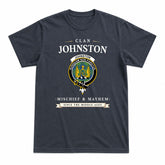 Johnston Ancient Tartan Crest Mischief and Mayhem T-shirt