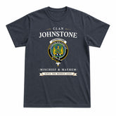 Johnstone Ancient Tartan Crest Mischief and Mayhem T-shirt