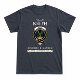 Keith Modern Tartan Crest Mischief and Mayhem T-shirt