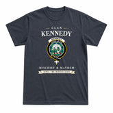Kennedy Ancient Tartan Crest Mischief and Mayhem T-shirt