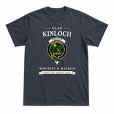 Kinloch Tartan Crest Mischief and Mayhem T-shirt