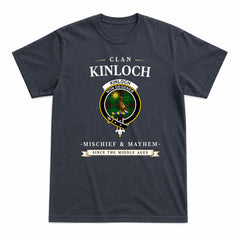 Kinloch Tartan Crest Mischief and Mayhem T-shirt
