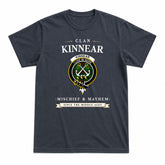 Kinnear Tartan Crest Mischief and Mayhem T-shirt