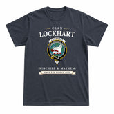 Lockhart Tartan Crest Mischief and Mayhem T-shirt