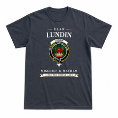 Lundin Tartan Crest Mischief and Mayhem T-shirt