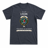 Lyon Tartan Crest Mischief and Mayhem T-shirt