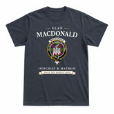 MacDonald (Clan Ranald) Tartan Crest Mischief and Mayhem T-shirt