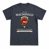 MacDonald of Sleat Tartan Crest Mischief and Mayhem T-shirt