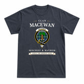 MacEwan Ancient Tartan Crest Mischief and Mayhem T-shirt