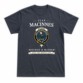 MacInnes Modern Tartan Crest Mischief and Mayhem T-shirt