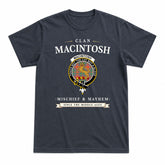 MacIntosh Ancient Tartan Crest Mischief and Mayhem T-shirt