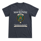 MacKenzie Ancient Tartan Crest Mischief and Mayhem T-shirt