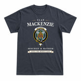MacKenzie Dress Ancient Tartan Crest Mischief and Mayhem T-shirt