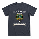 MacLaren Ancient Tartan Crest Mischief and Mayhem T-shirt