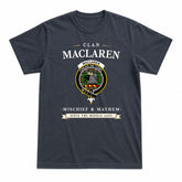 MacLaren Weathered Tartan Crest Mischief and Mayhem T-shirt