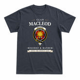 MacLeod of Raasay Tartan Crest Mischief and Mayhem T-shirt