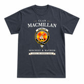 MacMillan Clan Tartan Crest Mischief and Mayhem T-shirt
