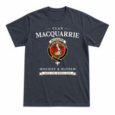 MacQuarrie Tartan Crest Mischief and Mayhem T-shirt