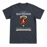 Matheson Modern Tartan Crest Mischief and Mayhem T-shirt