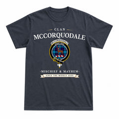 McCorquodale Tartan Crest Mischief and Mayhem T-shirt