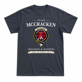 McCracken Tartan Crest Mischief and Mayhem T-shirt