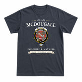 McDougall Ancient Tartan Crest Mischief and Mayhem T-shirt
