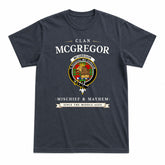 McGregor Modern Tartan Crest Mischief and Mayhem T-shirt