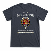 McGregor Rob Roy Modern Tartan Crest Mischief and Mayhem T-shirt
