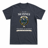 McInnes Modern Tartan Crest Mischief and Mayhem T-shirt