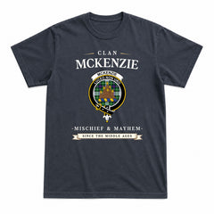 McKenzie Dress Modern Tartan Crest Mischief and Mayhem T-shirt