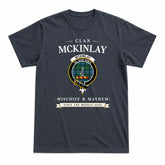 McKinlay Ancient Tartan Crest Mischief and Mayhem T-shirt