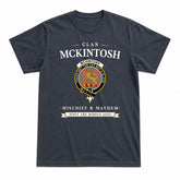 McKintosh Ancient Tartan Crest Mischief and Mayhem T-shirt