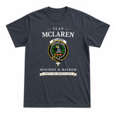 McLaren Modern Tartan Crest Mischief and Mayhem T-shirt