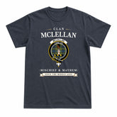 McLellan Ancient Tartan Crest Mischief and Mayhem T-shirt