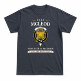 McLeod of Lewis Ancient Tartan Crest Mischief and Mayhem T-shirt